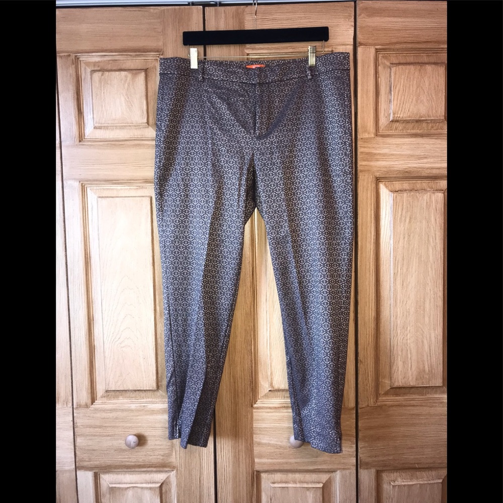 Joe Fresh Black and Gold Lame Pants.
